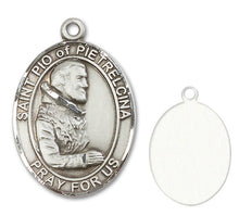 Load image into Gallery viewer, St. Pio of Pietrelcina Custom Medal - Sterling Silver
