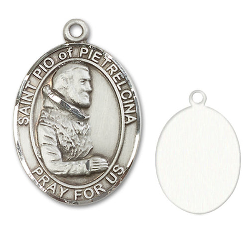 St. Pio of Pietrelcina Custom Medal - Sterling Silver