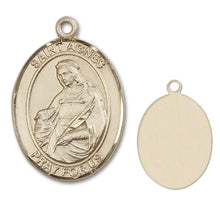 Load image into Gallery viewer, St. Agnes of Rome Custom Medal - Yellow Gold
