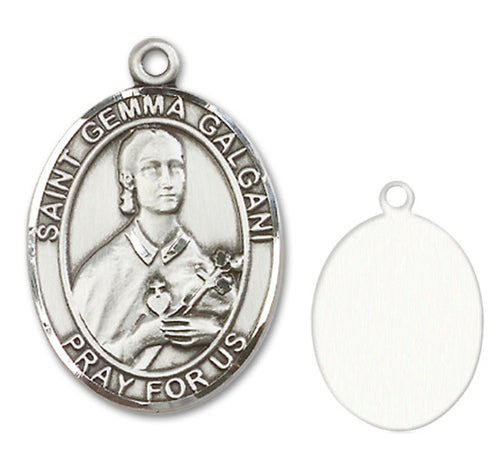 St. Gemma Galgani Custom Medal - Sterling Silver