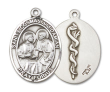 Load image into Gallery viewer, Ss. Cosmas &amp; Damian / Doctors Custom Medal - Sterling Silver
