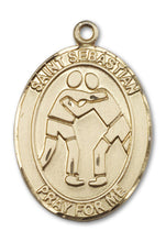 Load image into Gallery viewer, St. Sebastian / Wrestling Custom Medal - Yellow Gold
