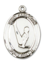 Load image into Gallery viewer, St. Sebastian / Gymnastics Custom Medal - Sterling Silver
