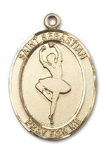 Load image into Gallery viewer, St. Sebastian / Dance Custom Medal - Yellow Gold
