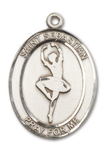 Load image into Gallery viewer, St. Sebastian / Dance Custom Medal - Sterling Silver
