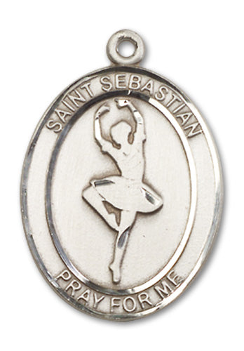 St. Sebastian / Dance Custom Medal - Sterling Silver