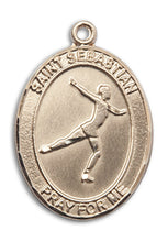 Load image into Gallery viewer, St. Sebastian / Figure Skating Custom Medal - Yellow Gold
