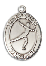 Load image into Gallery viewer, St. Sebastian / Figure Skating Custom Medal - Sterling Silver
