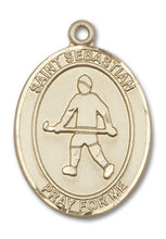 Load image into Gallery viewer, St. Sebastian / Field Hockey Custom Medal - Yellow Gold

