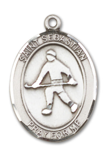 St. Sebastian / Field Hockey Custom Medal - Sterling Silver