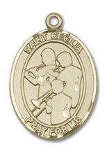 Load image into Gallery viewer, St. Cecilia / Marching Band Custom Medal - Yellow Gold
