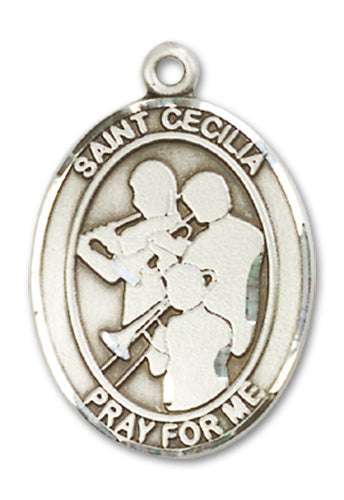 St. Cecilia / Marching Band Custom Medal - Sterling Silver
