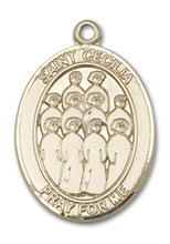 Load image into Gallery viewer, St. Cecilia / Choir Custom Medal - Yellow Gold
