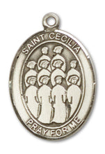 Load image into Gallery viewer, St. Cecilia / Choir Custom Medal - Sterling Silver
