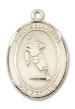 Load image into Gallery viewer, St. Sebastian / Rugby Custom Medal - Yellow Gold
