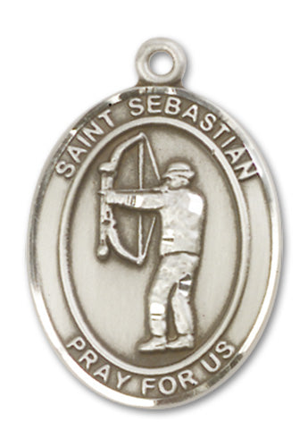 St. Sebastian / Archery Custom Medal - Sterling Silver