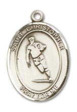Load image into Gallery viewer, St. Christopher / Rugby Custom Medal - Sterling Silver
