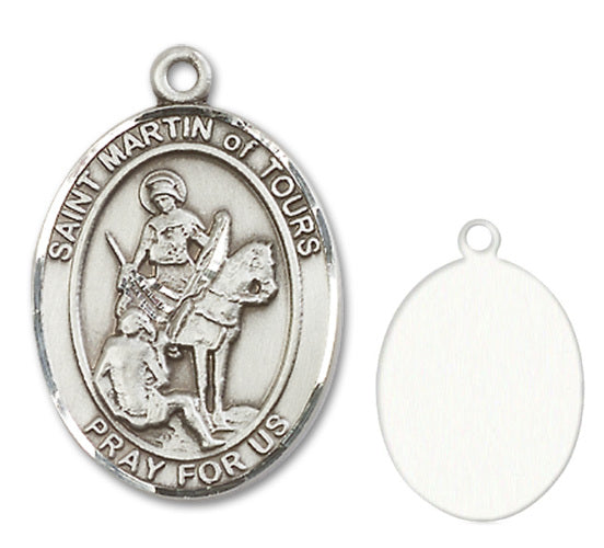 St. Martin of Tours Custom Medal - Sterling Silver