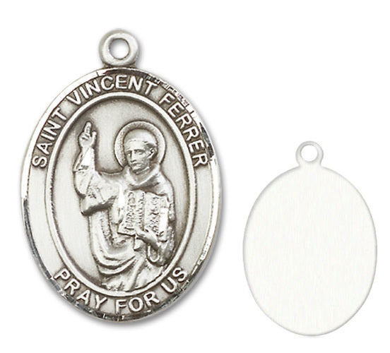 St. Vincent Ferrer Custom Medal - Sterling Silver