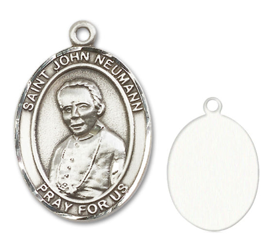 St. John Neumann Custom Medal - Sterling Silver