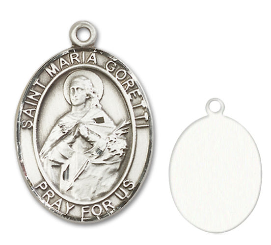 St. Maria Goretti Custom Medal - Sterling Silver
