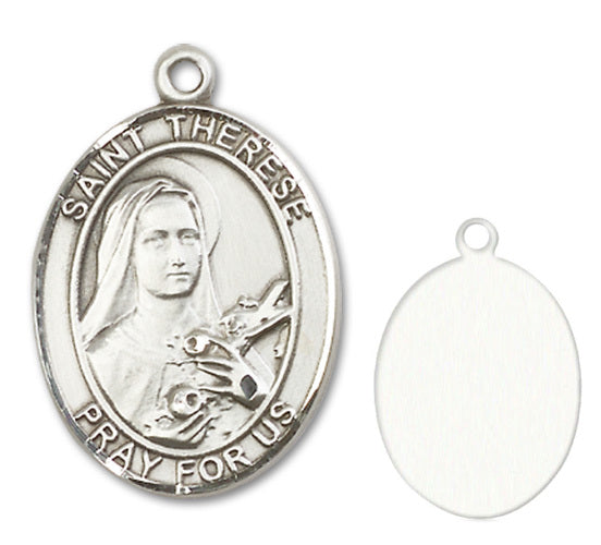 St. Therese of Lisieux Custom Medal - Sterling Silver