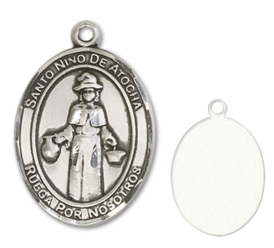 St. Nino de Atocha Custom Medal - Sterling Silver