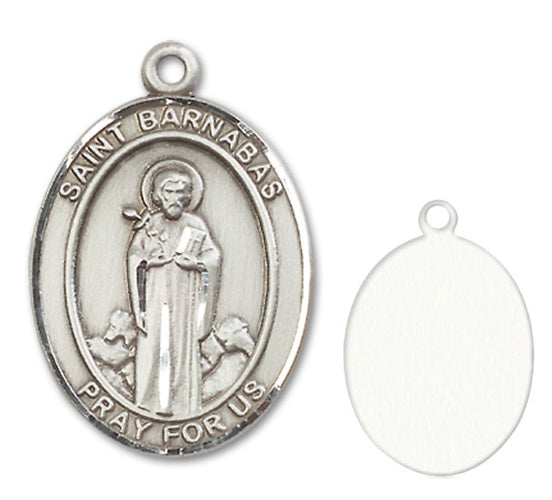 St. Barnabas Custom Medal - Sterling Silver