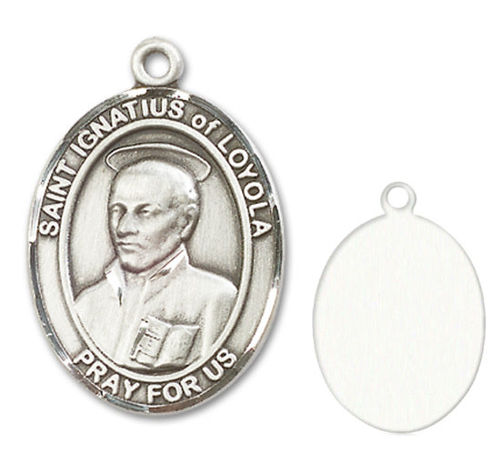 St. Ignatius of Loyola Custom Medal - Sterling Silver