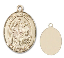 Load image into Gallery viewer, Holy Family Custom Medal - Yellow Gold
