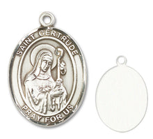 Load image into Gallery viewer, St. Gertrude of Nivelles Custom Medal - Sterling Silver
