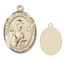 Load image into Gallery viewer, Our Lady of Perpetual Help Custom Medal - Yellow Gold
