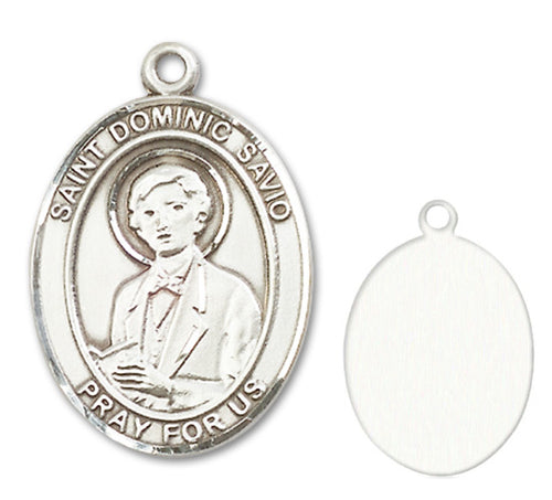 St. Dominic Savio Custom Medal - Sterling Silver