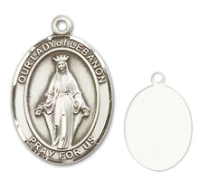 Load image into Gallery viewer, Our Lady of Lebanon Custom Medal - Sterling Silver
