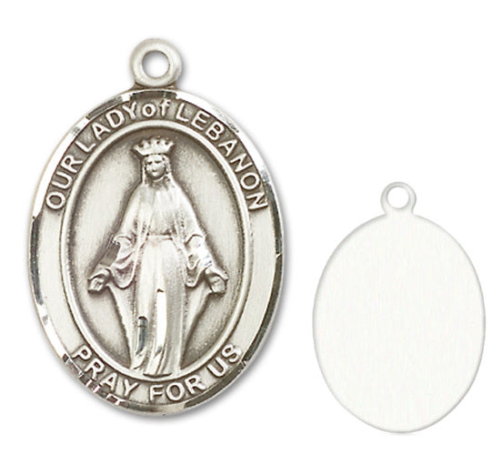 Our Lady of Lebanon Custom Medal - Sterling Silver