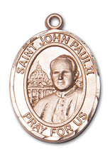 Load image into Gallery viewer, Pope St. John Paul II Custom Medal - Yellow Gold
