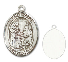 Load image into Gallery viewer, St. Zita Custom Medal - Sterling Silver
