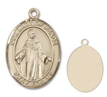 Load image into Gallery viewer, Our Lady of Peace Custom Medal - Yellow Gold
