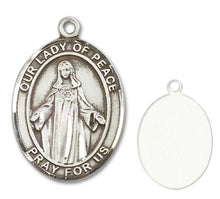 Load image into Gallery viewer, Our Lady of Peace Custom Medal - Sterling Silver
