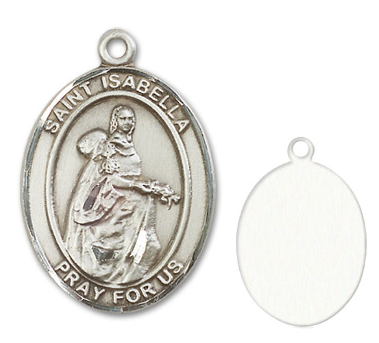 St. Isabella of Portugal Custom Medal - Sterling Silver