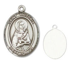 Load image into Gallery viewer, St. Victoria Custom Medal - Sterling Silver
