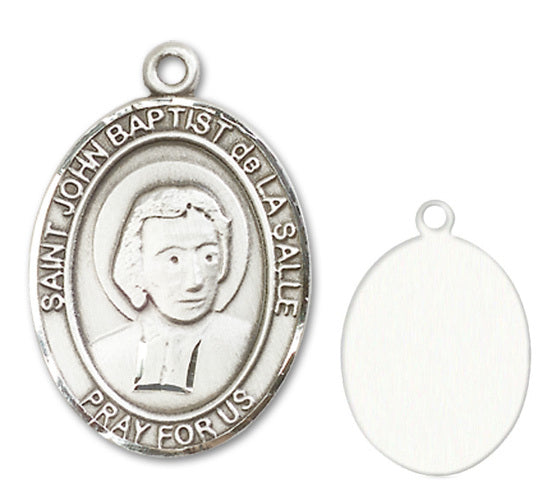 St. John Baptiste de la Salle Custom Medal - Sterling Silver