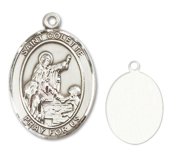 St. Colette Custom Medal - Sterling Silver