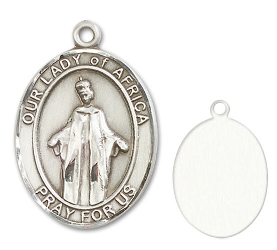 Our Lady of Africa Custom Medal - Sterling Silver