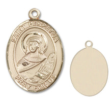 Load image into Gallery viewer, St. Perpetua Custom Medal - Yellow Gold
