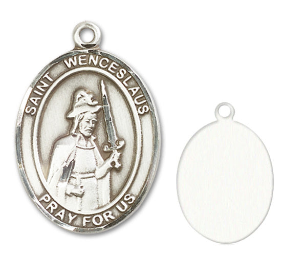 St. Wenceslaus Custom Medal - Sterling Silver