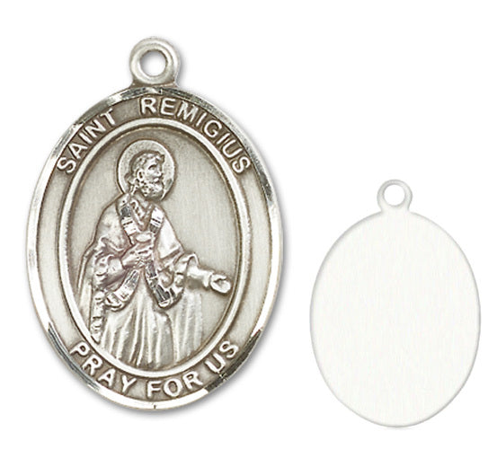 St. Remigius of Reims Custom Medal - Sterling Silver