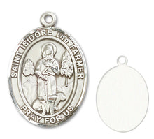 Load image into Gallery viewer, St. Isidore the Farmer Custom Medal - Sterling Silver
