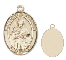 Load image into Gallery viewer, St. Gabriel Possenti Custom Medal - Yellow Gold
