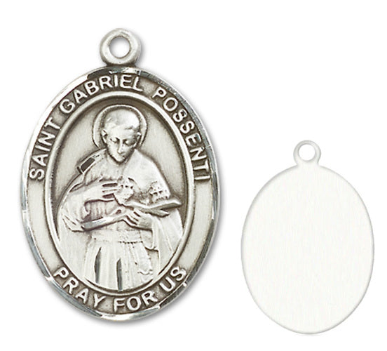 St. Gabriel Possenti Custom Medal - Sterling Silver